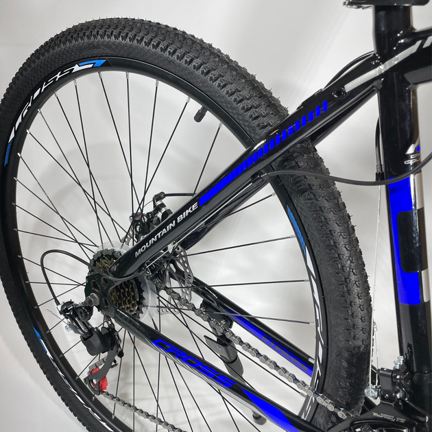 Гірський велосипед Cross Stinger 27.5" Чорно-Синій 18" рама/зріст від 170 - 185 см - зображення 4