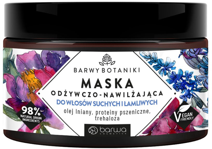 Maska Barwa Barwy Botaniki odżywczo-nawilżająca do włosów suchych i łamliwych 220 ml (5902305001735) - obraz 1