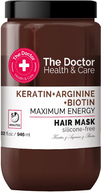 Maska do włosów The Doctor Health & Care keratyna + arginina + biotyna wzmacniająca 946 ml (8588006041644) - obraz 1