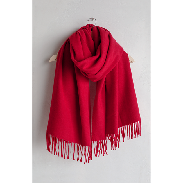 Шарф вовняний Lanavitta SAFALANO CASHMERE бордовий 70х200 (4455) - зображення 2