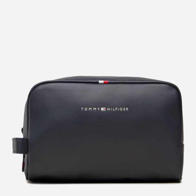 Kosmetyczka męska Tommy Hilfiger Essential Pq Washbag AM0AM08584 Granatowa (8720116555189) - obraz 1