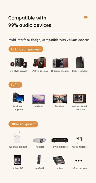 NFC Bluetooth адаптер 5.3 аудіо приймач стерео ресивер для смартфона Bluetooth передавача 67х50х20 мм (476158-Prob) Чорний - зображення 11