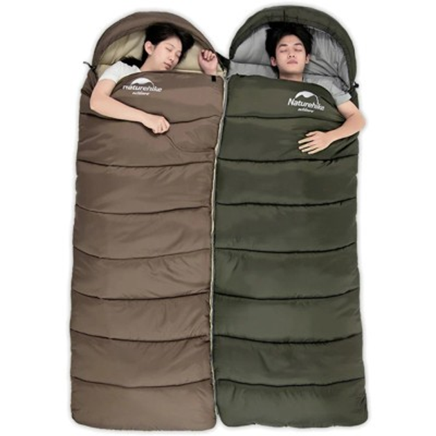 Спальний мішок Naturehike U150 NH20MSD07 Brown Right (6927595764381-R ...