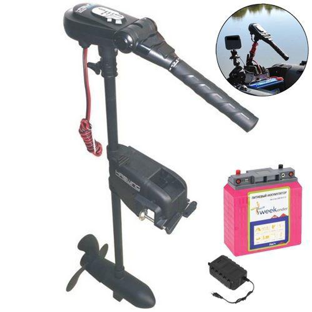 Электромотор для лодки Haswing Protruar 1.0. 65lbs; 12V. 100A/h Li-Ion ...