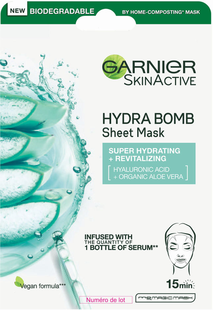 Maska do twarzy Garnier Hyaluronic Aloe Serum 28 g (3600542385626) - obraz 1