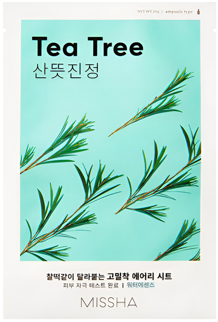 Маска для обличчя Missha Airy Fit Sheet Mask Tea Tree 19 мл (8809581454750) - зображення 1