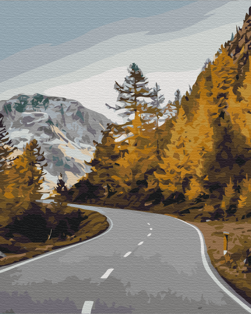 Картина по номерам "Пейзажная дорога" Brushme 40x50 см (tvo0008083) - Фото 1 Картина по номерам "Пейзажная дорога" Brushme 40x50 см (tvo0008083) - изображение 1