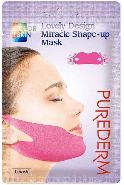 Маска для обличчя Purederm Lovely Design Miracle Shape-Up Mask 10 г (8809541190728) - зображення 1