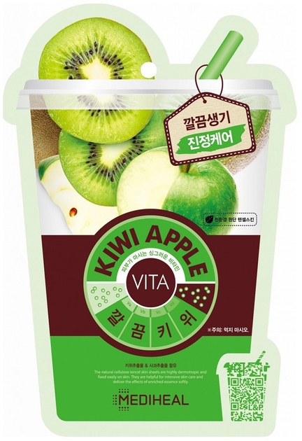 Маска для обличчя Mediheal Vita Kiwi Apple Mask 20 мл (8809470128175 / 8809615055724) - зображення 1