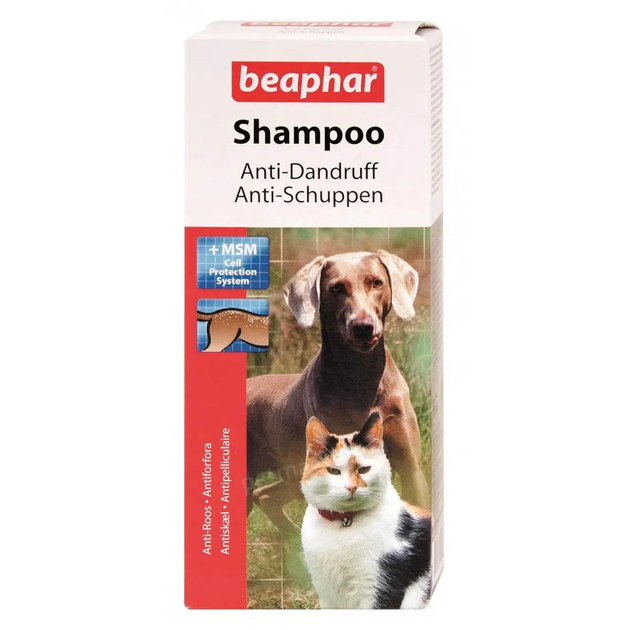 Шампунь против перхоти для кошек и собак Beaphar Anti-Dandruff Shampoo ...