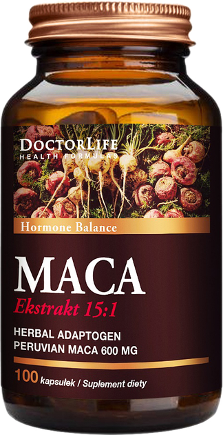 Suplement diety Doctor Life Maca ekstrakt 15:1 100 kapsułek (5903317644118) - obraz 1