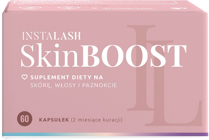 Suplement diety Instalash SkinBoost na skórę włosy rzęsy i paznokcie 60 kapsułek (5903896893921) - obraz 1