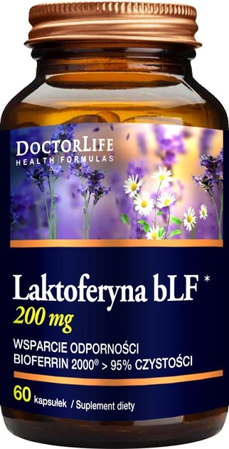 Харчова добавка Doctor Life Лактоферин bLF 100 мг 60 капсул (5903317644217) - зображення 1