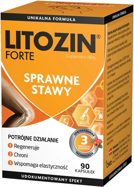 Suplement diety Litozin Forte 90 kapsułek (5702071358237) - obraz 1