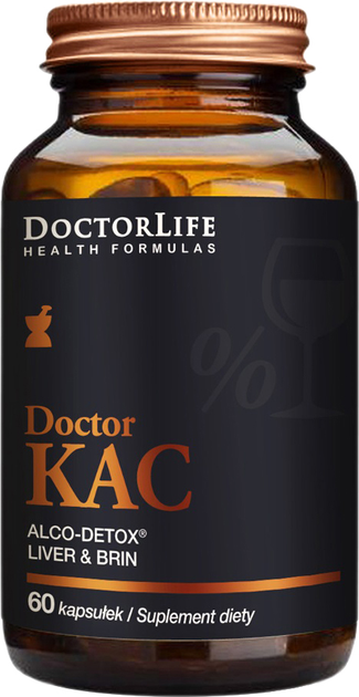 Харчова добавка Doctor Life Doctor Kac Alco-Detox 60 капсул (5903317644101) - зображення 1