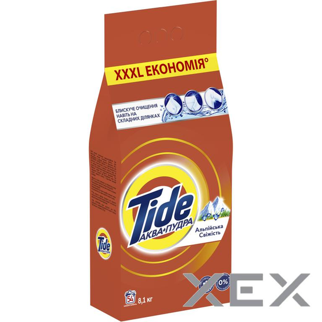 Стиральный порошок Tide Аква-Пудра Альпийская свежесть 8.1 кг ...