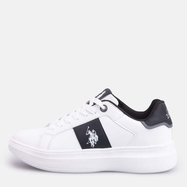 Sneakersy męskie do kostki US Polo Assn JEWEL008MBY2 ​​​​43 Biały/Czarny (8055197302767) - obraz 3