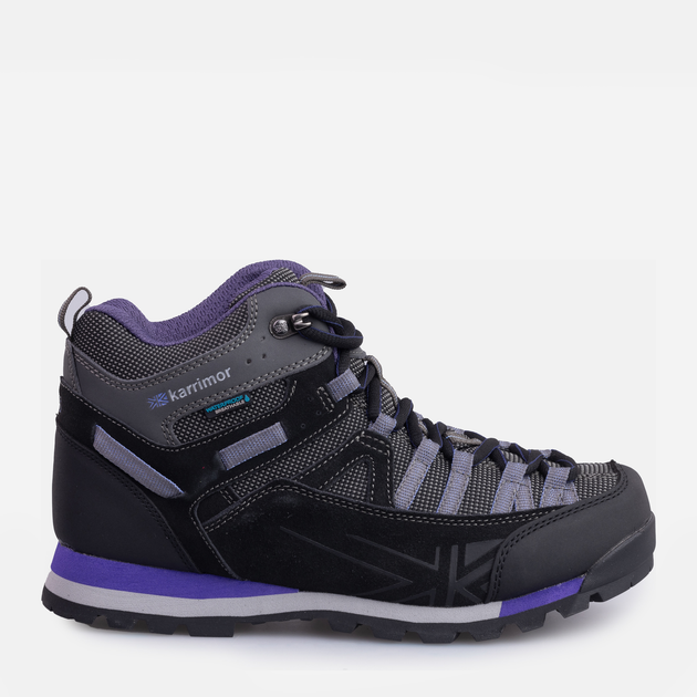 Buty trekkingowe damskie wysokie Karrimor Spike Mid 3 Ladies Weathertite K951-BKP 39 (6UK) 24.5 cm Czarny/Fioletowy (5017272864181) - obraz 1