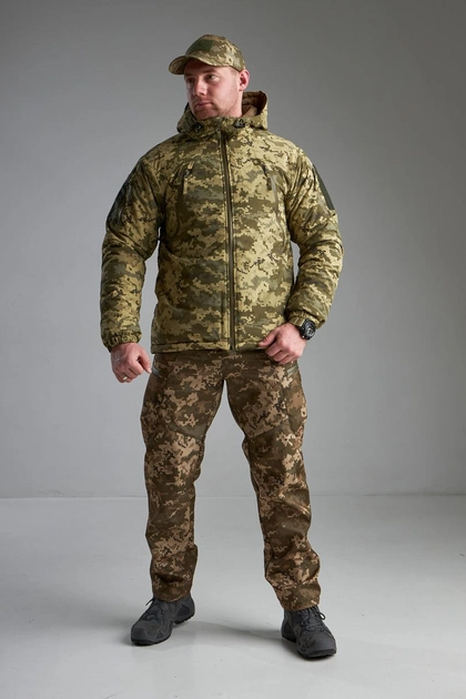 Зимняя тактическая куртка Level 7 "Лёгкий Щит Пиксель MM14" 3XL - изображение 2