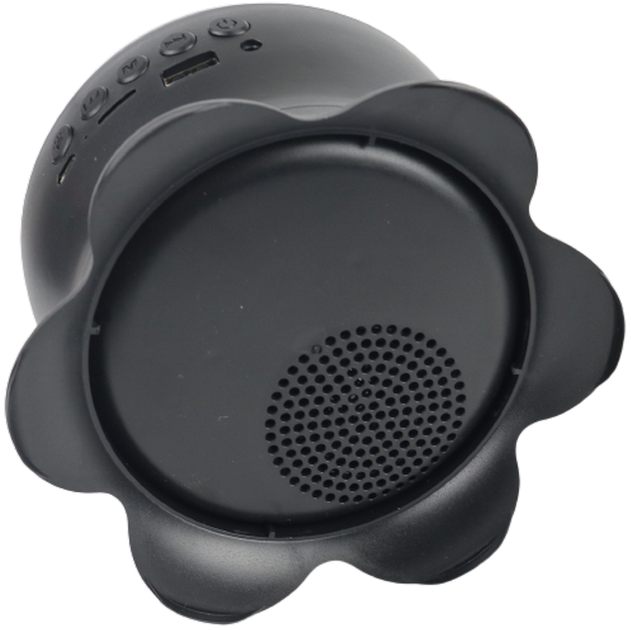Колонка нічник-проектор Merry Christmas Новорічний Light Party SY-668 з Bluetooth та USB, SD, FM Чорна - зображення 5