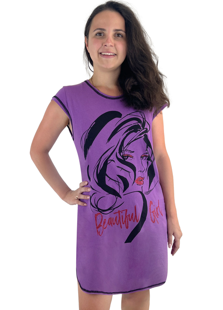 Туника летняя beatiful girl 44-46 фиолетовый Жемчужина Стилей Aрт(0930 ...