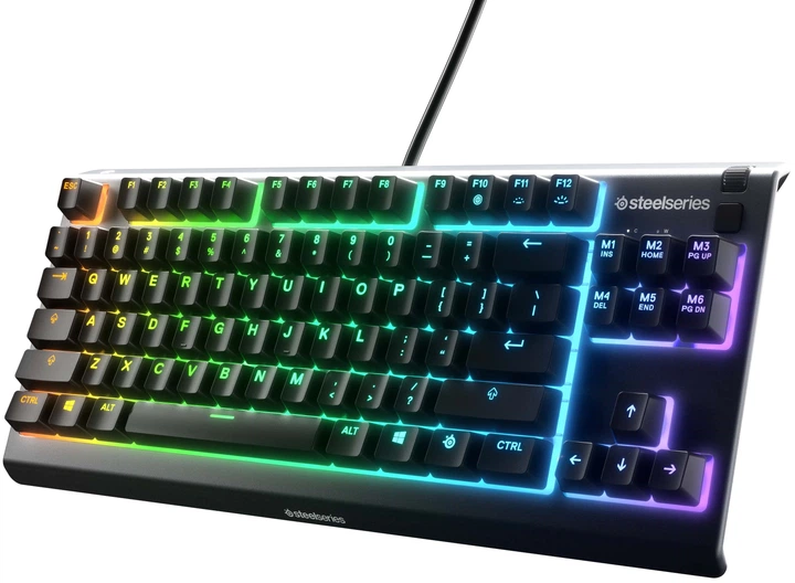 Клавіатура дротова SteelSeries Apex 3 TKL USB US (5707119044790) - зображення 3