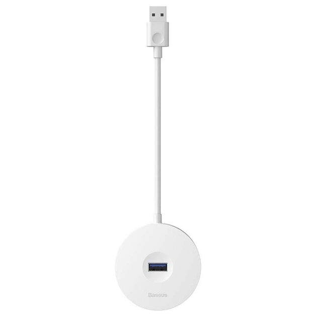 Переходник HUB Baseus Round Box USB to USB 3.0 + 3USB 2.0 (Белый) (89305) - Фото 1 Переходник HUB Baseus Round Box USB to USB 3.0 + 3USB 2.0 (Белый) (89305) - изображение 1