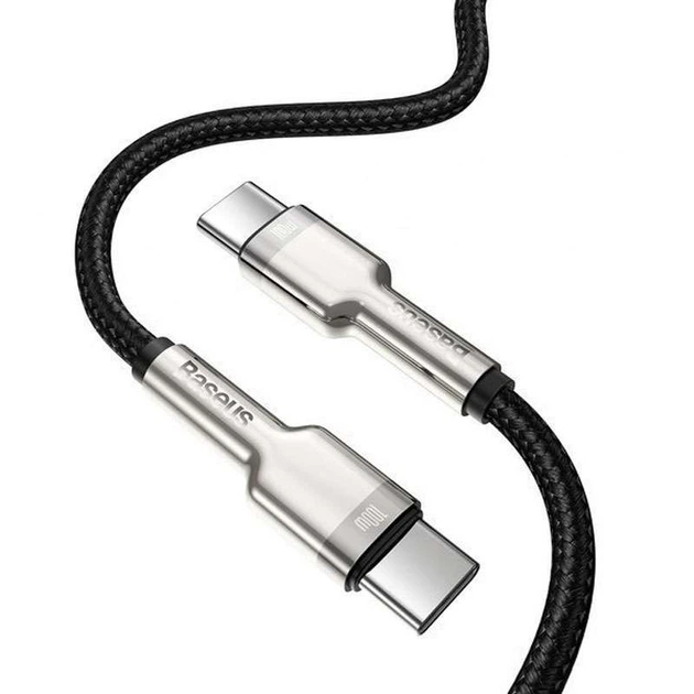 Дата кабель Baseus Cafule Series Metal Type-C to Type-C 100W (2m) (Черный) (36223) - изображение 2