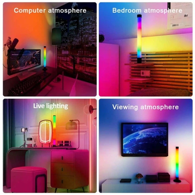 Настольная LED лампа RGB 5V Panel 2 Single side Bluetooth dual pack USB with app (Black) Epik (182434) - изображение 2