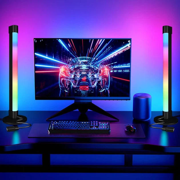Настольная LED лампа RGB 5V Panel 2 Single side Bluetooth dual pack USB with app (Black) Epik (182434) - изображение 6