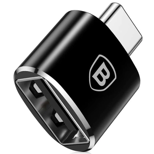 Переходник Baseus USB Female To Type-C Male Adapter Converter (Черный) (132283) - изображение 3