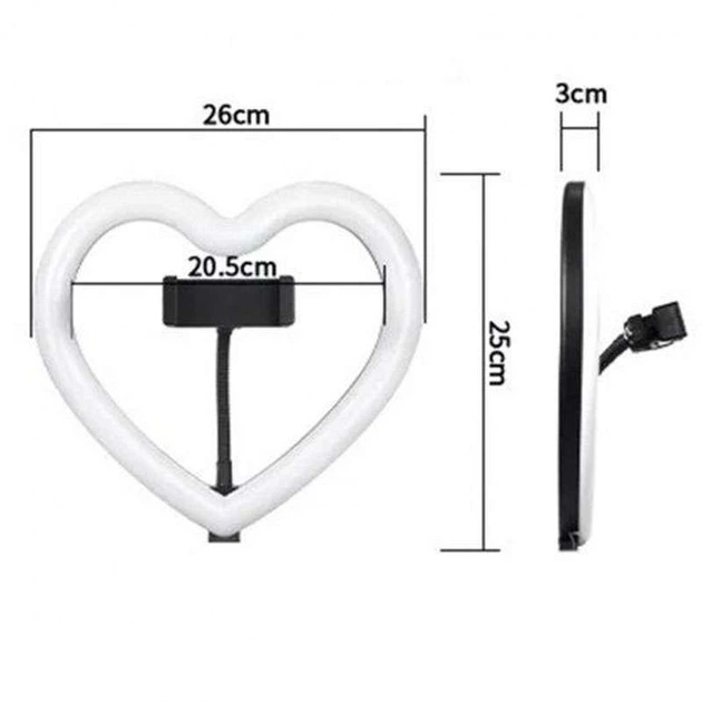 Кольцевая LED-лампа JM26-10 (Сердечко) Epik (156444) - изображение 4