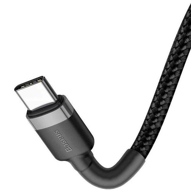 Дата кабель Baseus Cafule Type-C to Type-C Cable PD 2.0 60W (2m) (Черный / Серый) (91934) - изображение 3