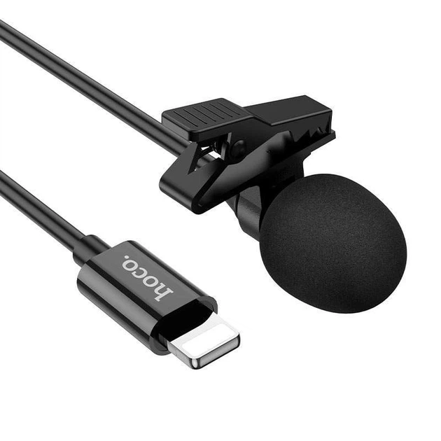 Микрофон петличный HOCO L14 Lightning (Black) (156584) - Фото 4 Микрофон петличный HOCO L14 Lightning (Black) (156584) - изображение 4