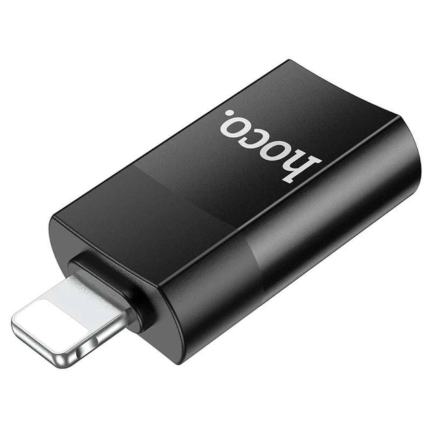Перехідник HOCO UA17 Lightning Male to USB Female USB2.0 (Чорний) (135867) - зображення 4