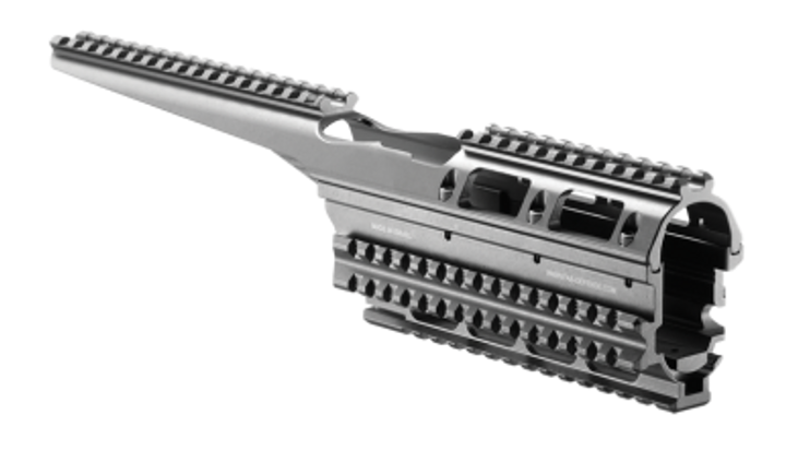 Система планок FAB для AK 47/74, 5 планок, алюміній, чорна - зображення 2