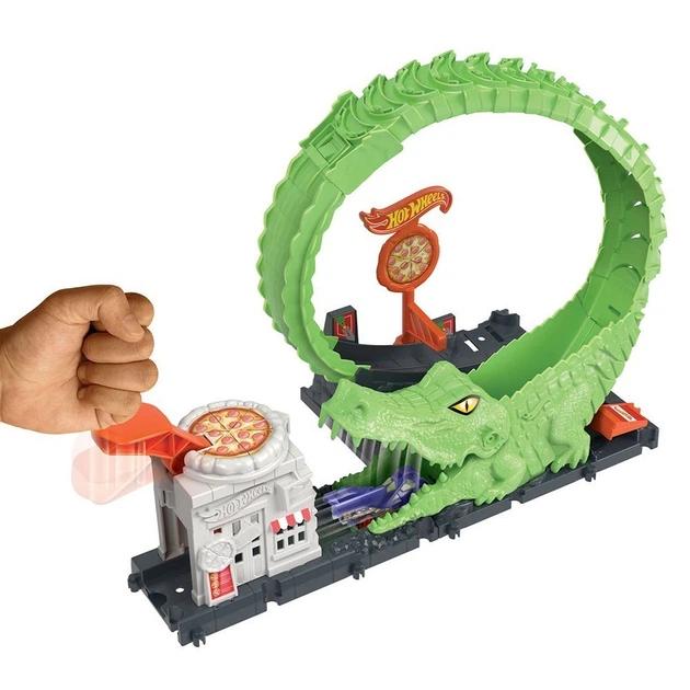 Трек Хот Уилс Сити Опасные существа Атака алигатора Hot Wheels