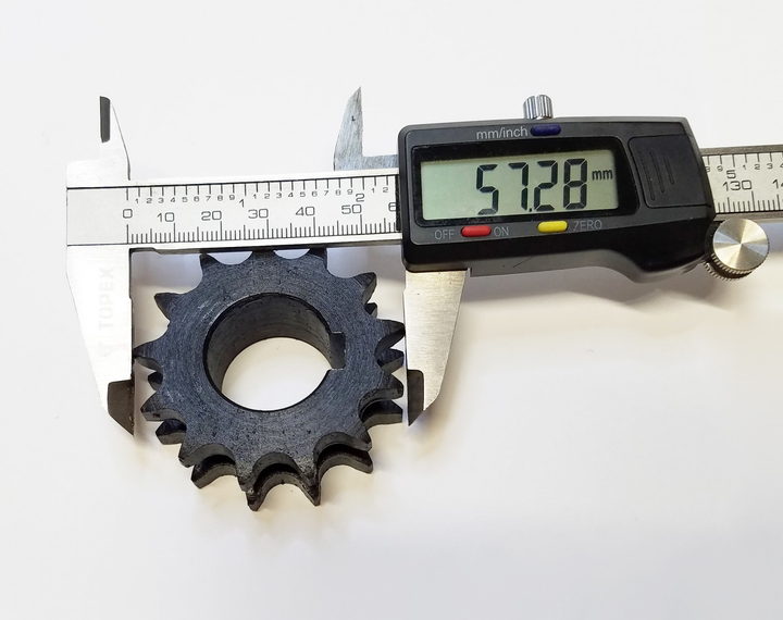 Зірочка 2-рядна Z-13/Ø26мм, крок-12,7мм для мототрактора