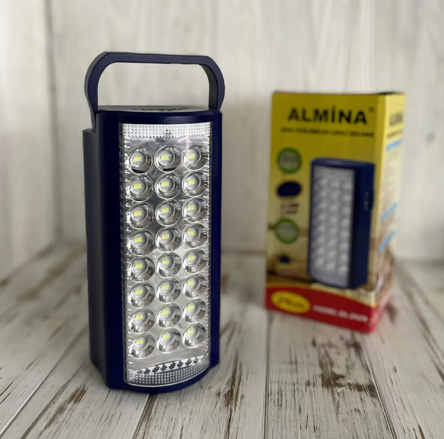 Фонарь кемпинговый Almina DL-2424 24 LED с повербанком 3000 mAh Синий - Фото 5 Фонарь кемпинговый Almina DL-2424 24 LED с повербанком 3000 mAh Синий - изображение 5