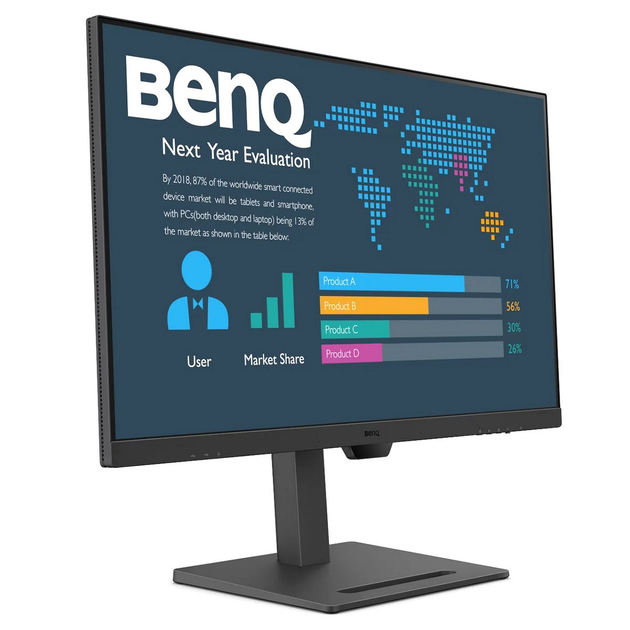 TFT 31.5" BenQ BL3290QT, IPS, 2K QHD, 75Hz, HDMI, DP, DP-out, USB-C, HAS, USB-hub, колонки, черный - изображение 5