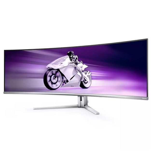 TFT 49" Philips 49M2C8900, OLED, DQHD, 240Hz, 0.03ms, 2хHDMI, DP, USB-C, USB-hub, HAS, колонки, белый - изображение 3