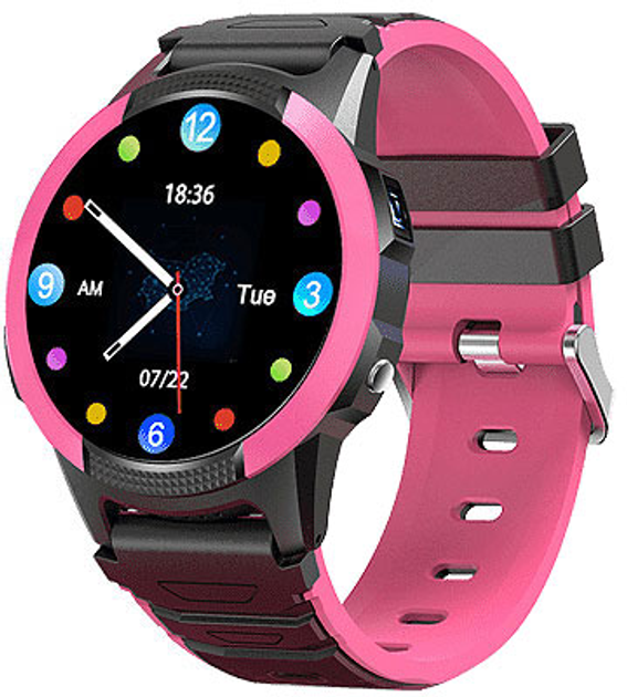 Smartwatch SaveFamily Slim watch with GPS and call 4G Różowy SF-SLN4G (8425402875186) - obraz 1