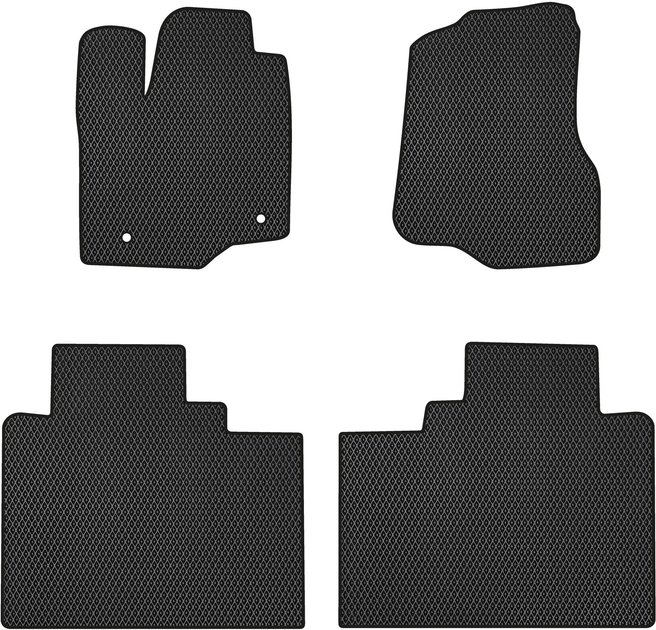 Акція на Комплект автокилимків EVAtech для Ford F-150 2014-2021 4 шт Чорний від Rozetka