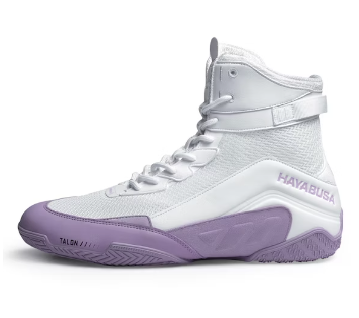 Боксерки Hayabusa Talon Boxing Shoes White Lavender (HTBS-WHLA-10-44) - изображение 2