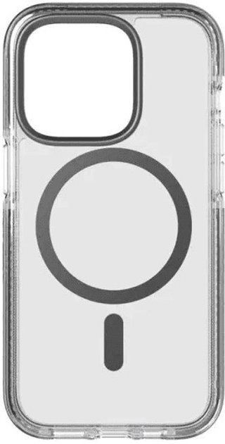 Панель Tech21 Evo Crystal MagSafe Cover для Apple iPhone 14 Pro Clear/Graphite Black (T21-9712) - зображення 1