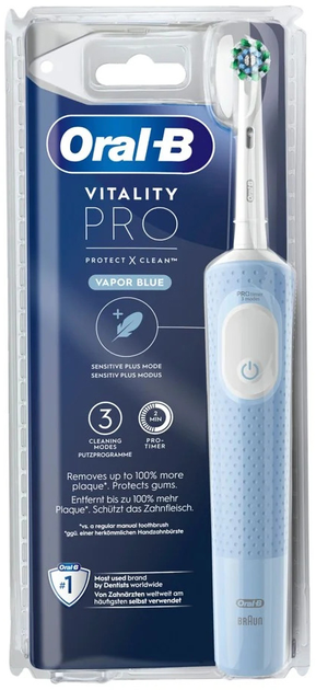 Електрична зубна щітка Oral-B Vitality Pro Vapor Blue (4210201446491) - зображення 2