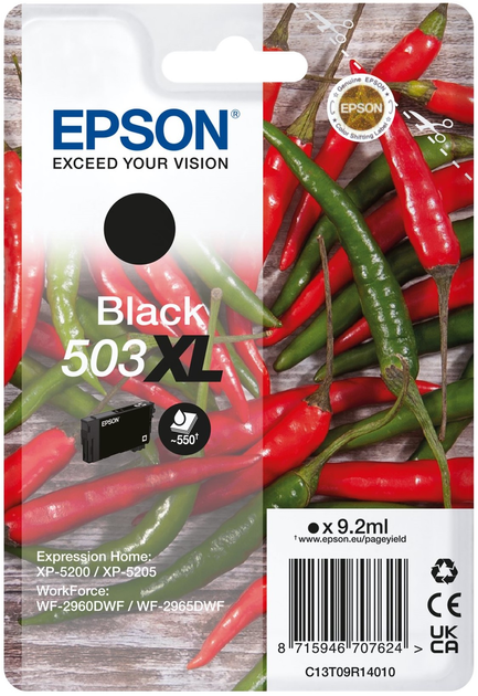 Tusz Epson T503XL Black (C13T24314012) - obraz 1