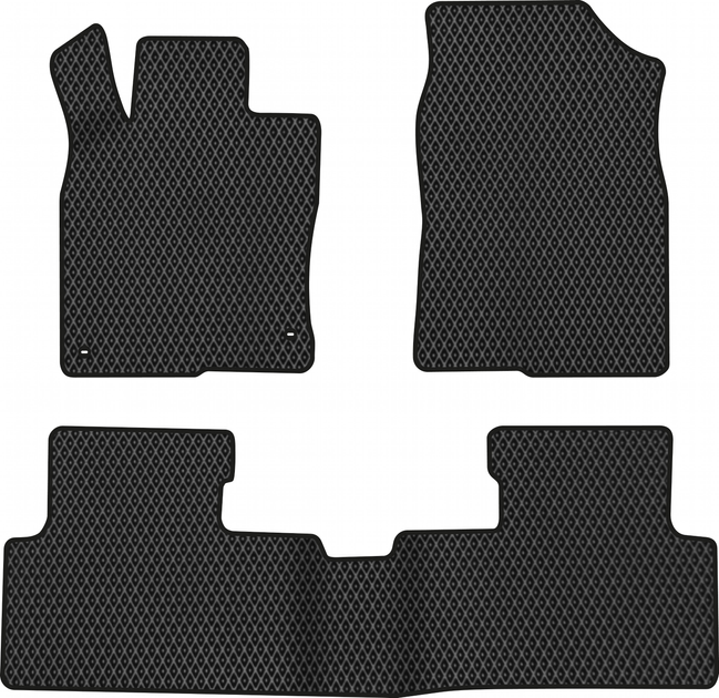 Акція на EVA килимки EVAtech в салон авто Honda Civic (FK) 5-doors 2015-2021 10 покоління Htb USA 3 шт Black від Rozetka