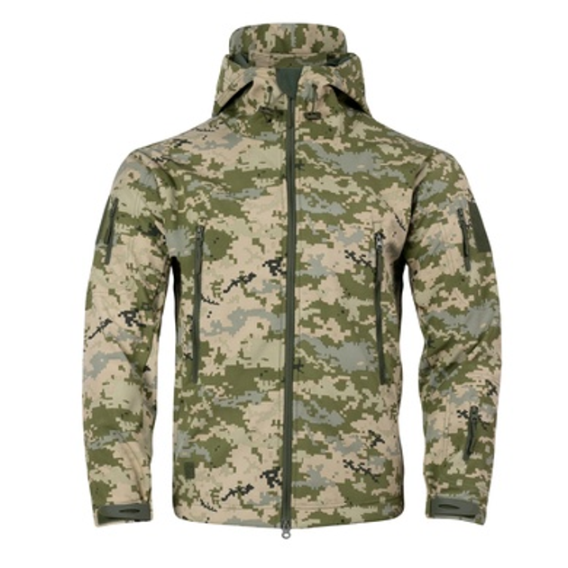 Куртка Vik-Tailor Outdoor Tactical SoftShell ММ-14 піксель ЗСУ XL - зображення 2