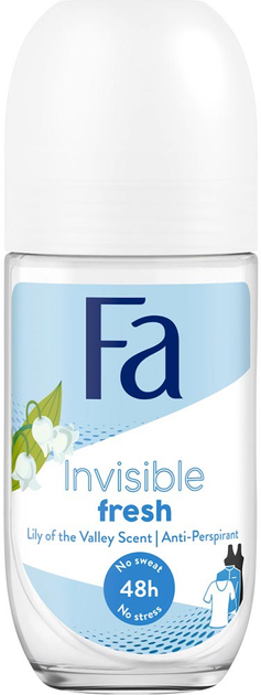 Антиперспірант Fa Invisible Fresh 48h Роликовий з ароматом конвалії 50 мл (9000101251401) - зображення 1